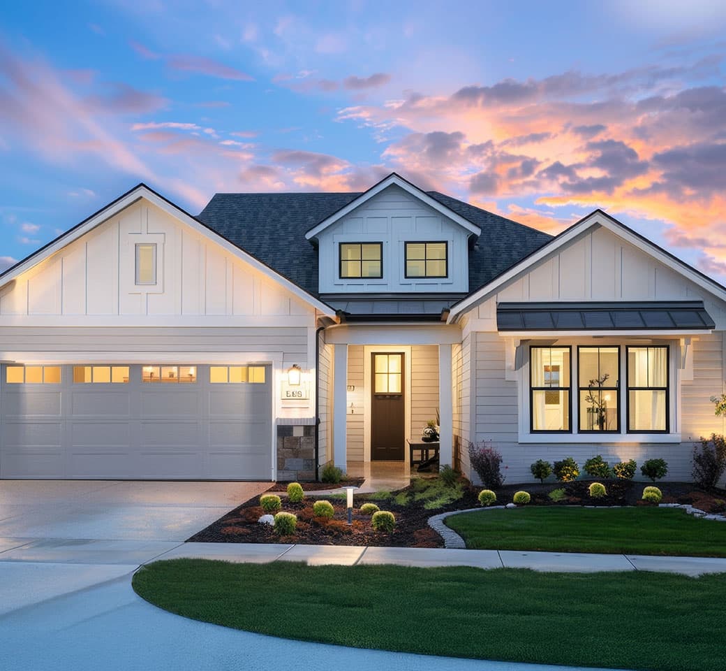 Beautiful modern house exterior